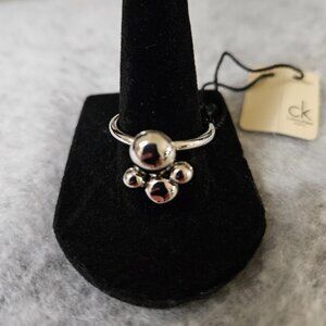 Calvin Klein Silver Fidget Ring